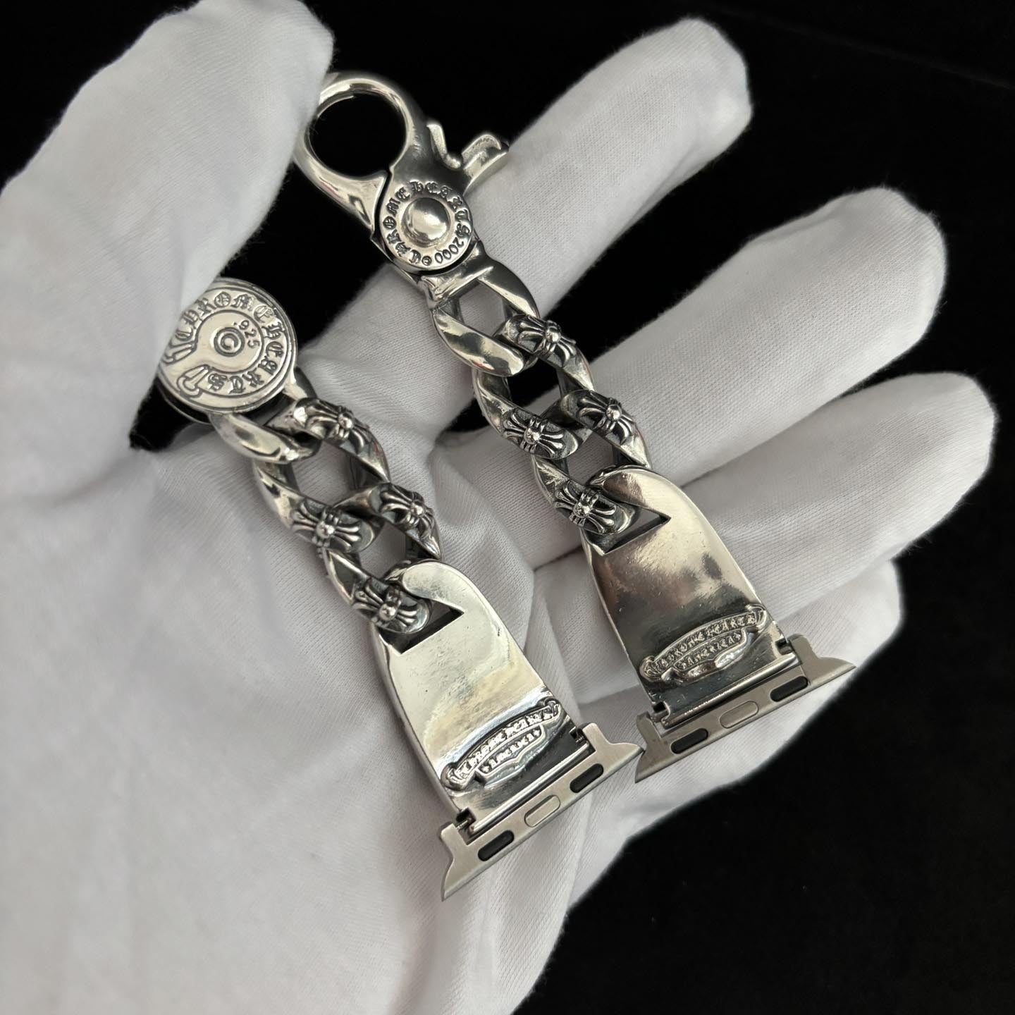 Chrome Hearts Crusader flower lobster clasp watch strap