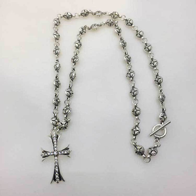 chrome hearts Cross chain Necklace