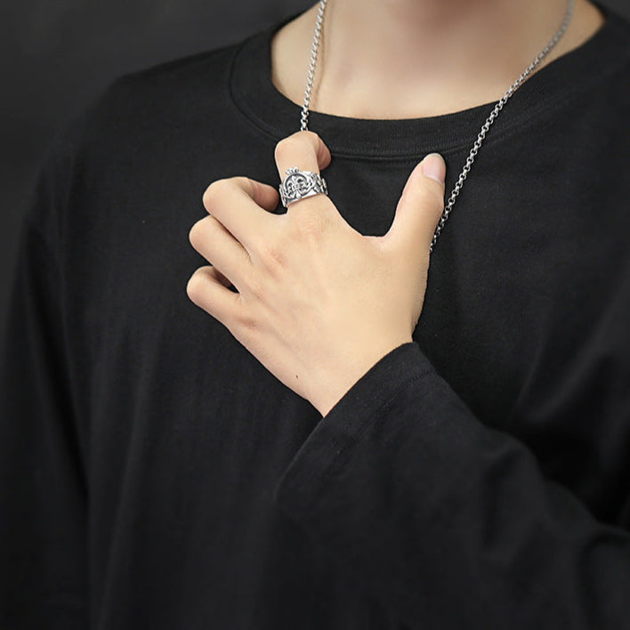 Chrome Hearts 925 sterling silver anchor open ring